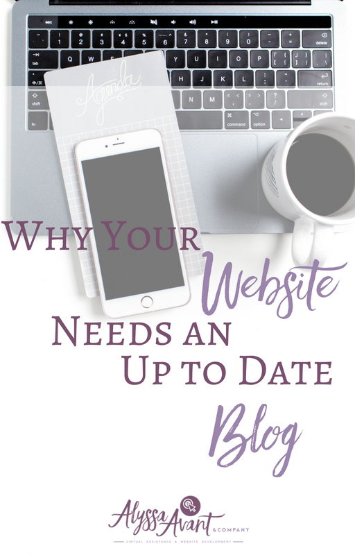 Website needs and up to date blog
