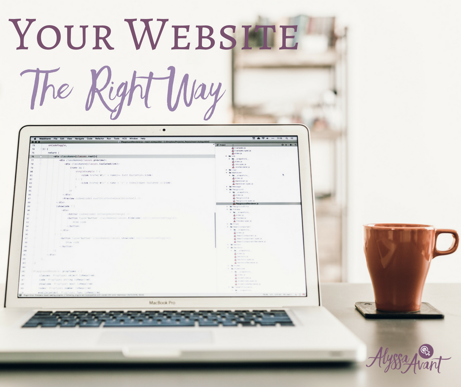 Your Website – The Right Way
