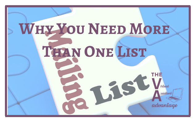 Why You Need More Than One List