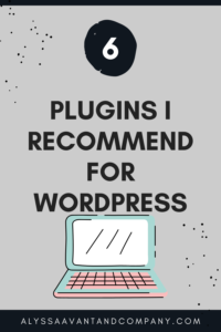 plugins I recommend for wordpress