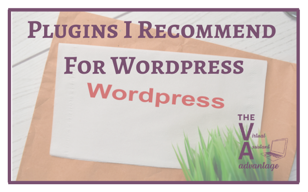 Plugins I Recommend For WordPress