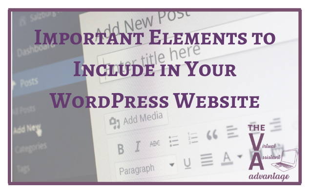 Important Elements to Include in Your WordPress Website