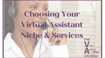 choosing your virtual assistant niche & services