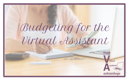 budgeting for the virtual assistant
