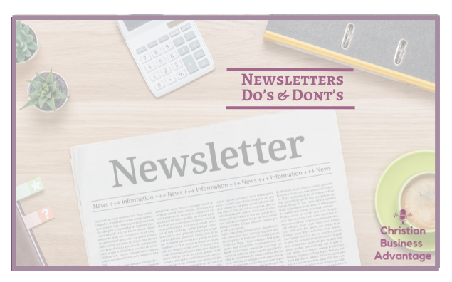 Newsletter Do's and Dont's