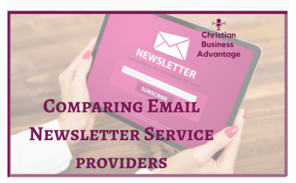 a visual representation of email newsletter service providers