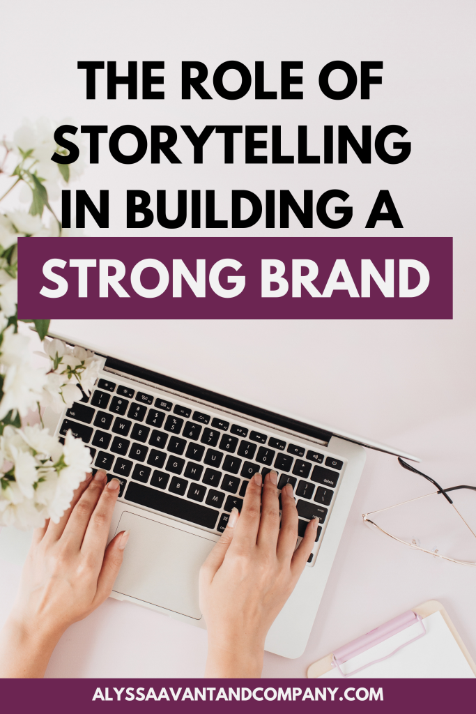 The Role of Storytelling in Building a Strong Brand -Pinterest Graphic