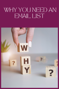 why you need an email list in your business