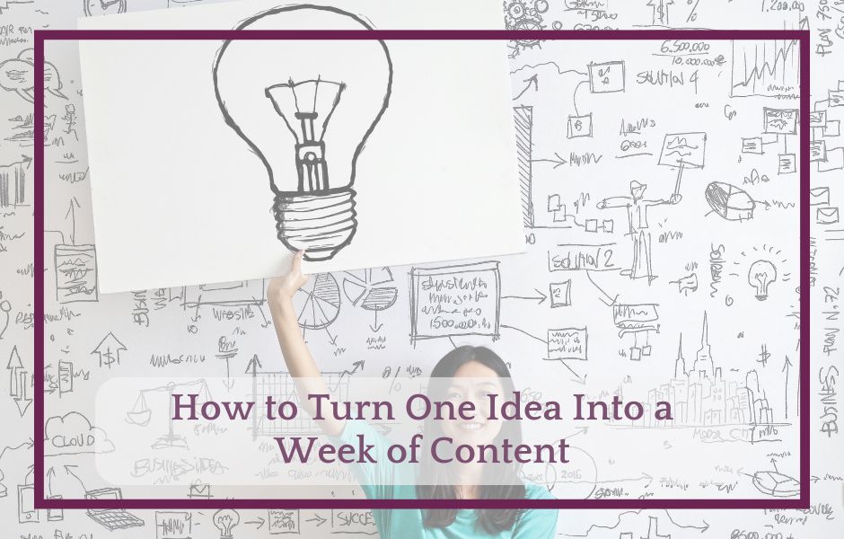 How to Turn One Idea Into a Week of Content